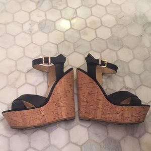 Like New - Forever 21 Black Wedge Heel - Size 8